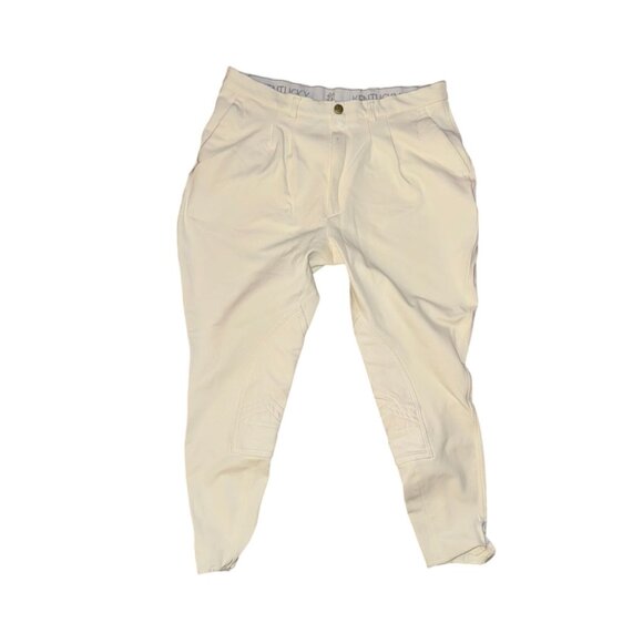 Equestrian Riding Pants Kentucky Schoeller Prestige Stretchy Sportswear White - Picture 1 of 9